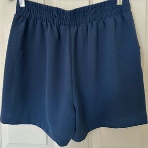 NYC Elastic Waist Blue Shorts